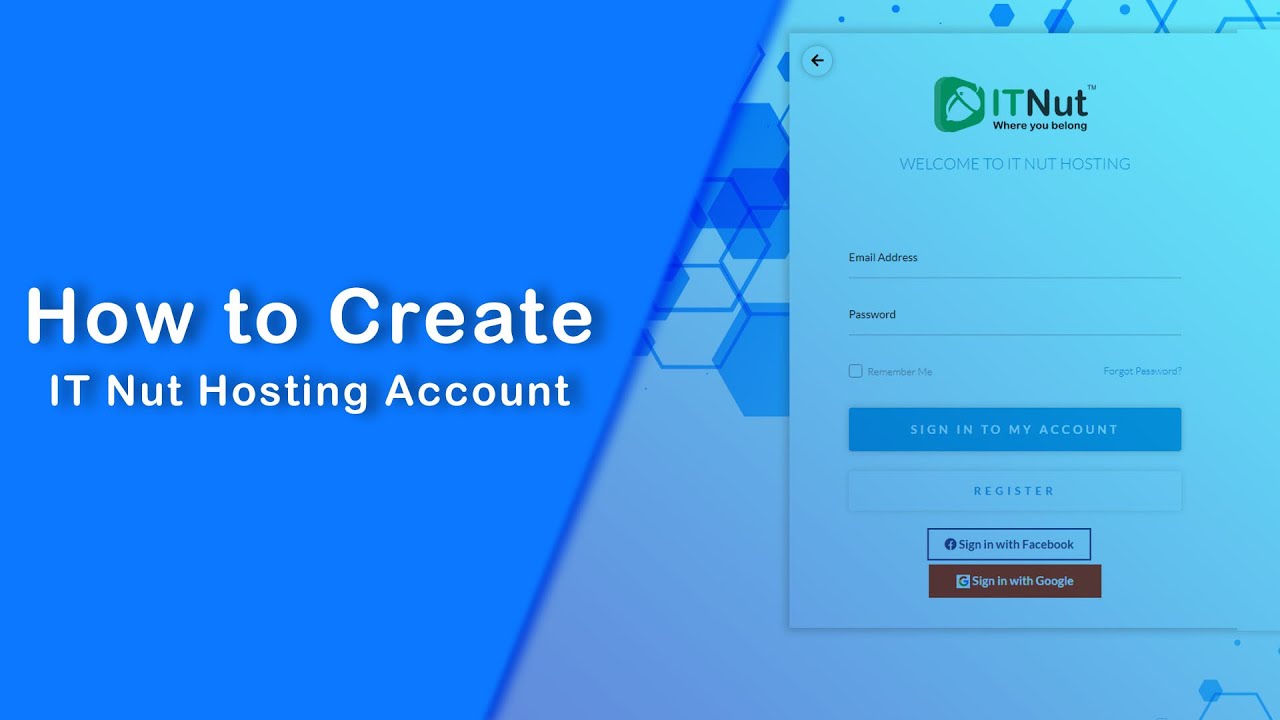 How to Create IT Nut Hosting Account - YouTube