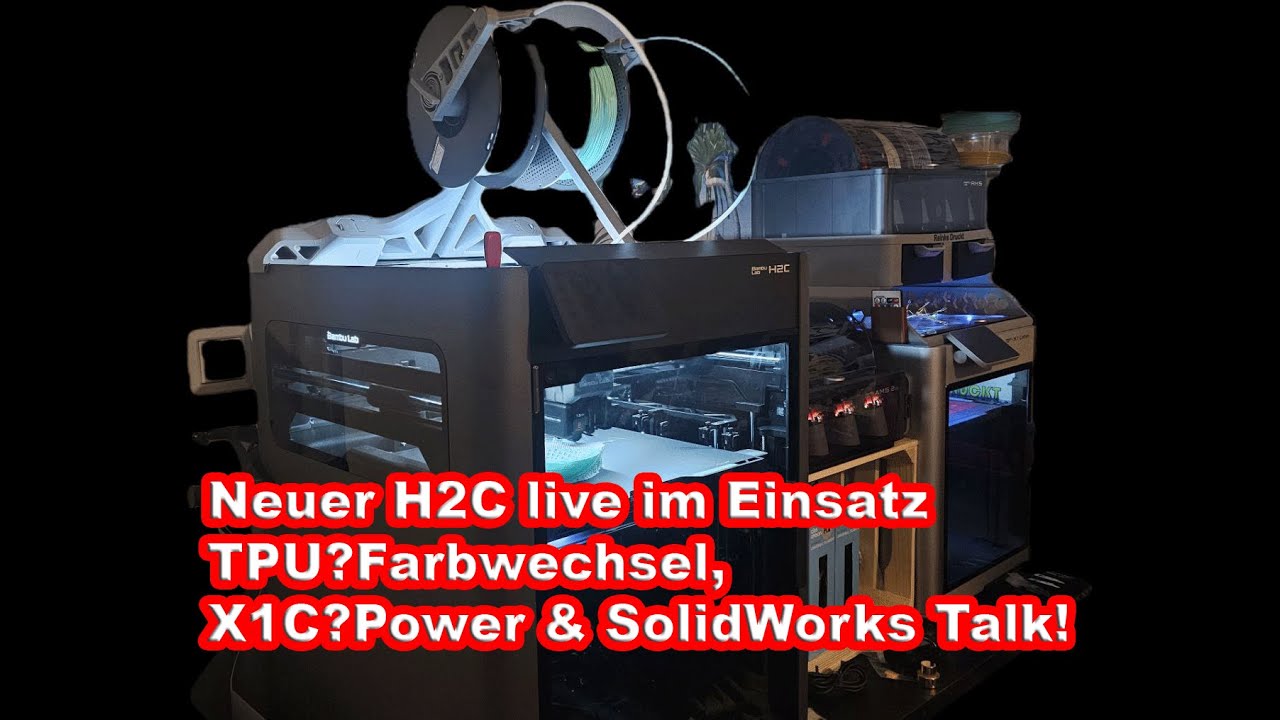 LIVE: Bambu Lab H2C – Quick Swap Nozzle System in Aktion 3D‑Druck ...
