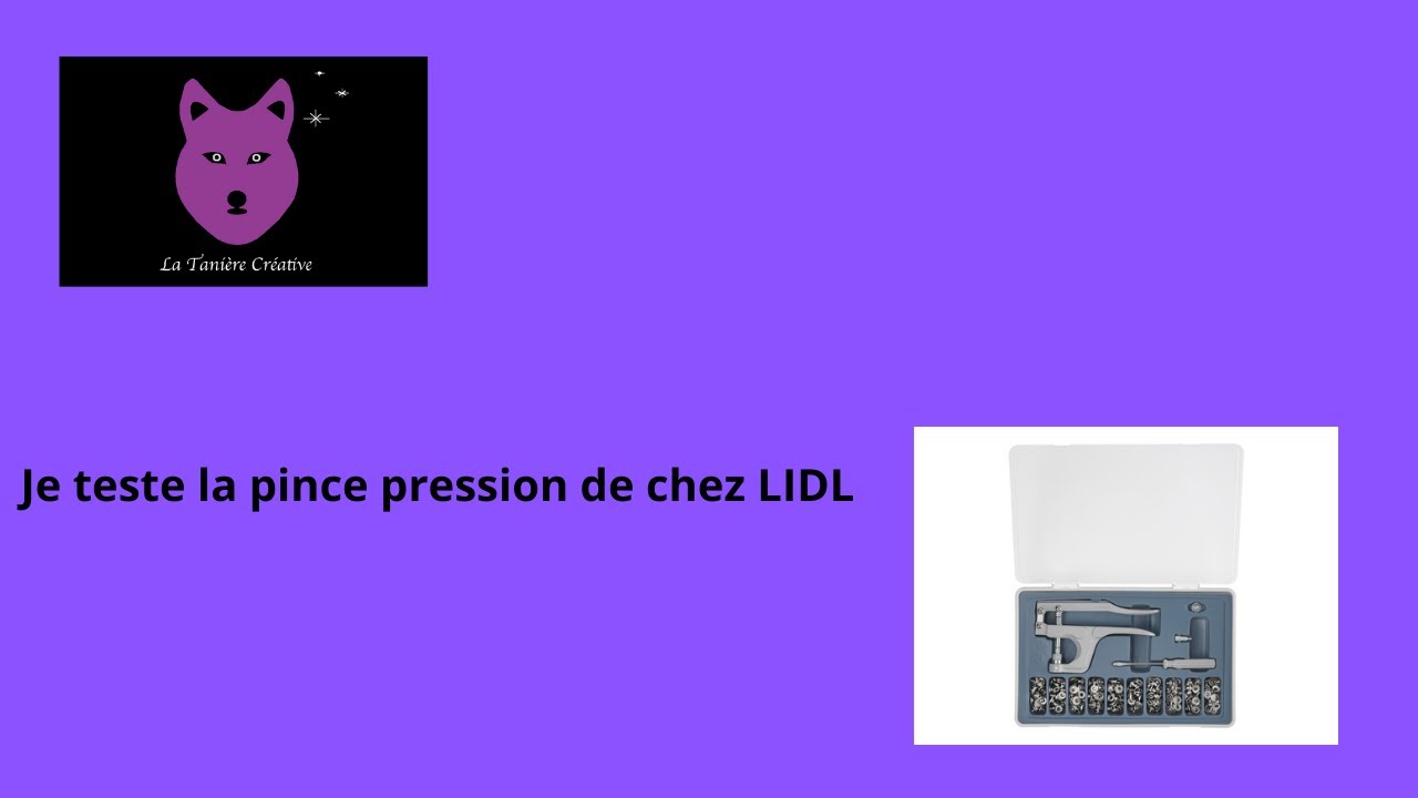 Test pince pression LIDL