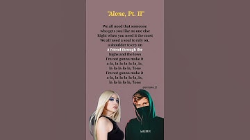 Thumbnail of Alone, Pt. II lyrics - Alan Walker & Ava Max #lyrics #alone #avamax #alanwalker