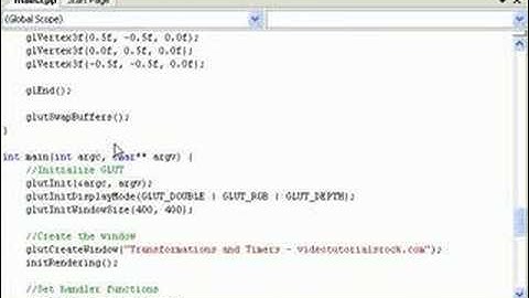 OpenGL Tutorial #2: Transformations and Timers, Part 2 of 2