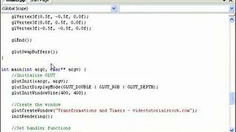 OpenGL Tutorial #2: Transformations and Timers, Part 2 of 2