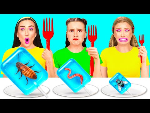 Big, Medium and Small Plate Challenge | Easy Secret Hacks and Gadgets by BaRaDa Challenge