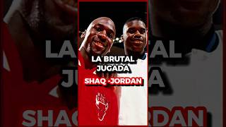 La Brutal Jugada de Michael Jordan y Shaquille O&#39;Neal 🏀🤝🏿 #short #nba