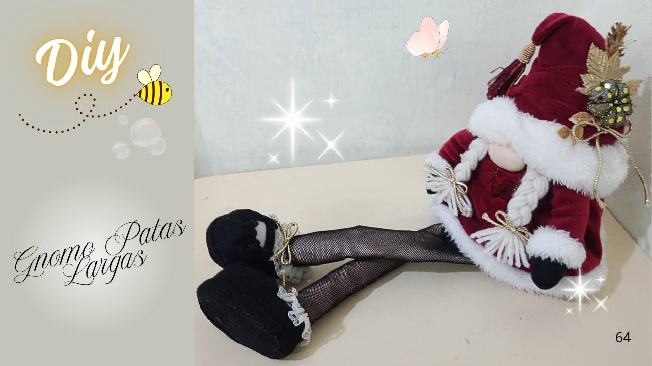 🎅✨ ¡SORPRENDE a TODOS con este GNOMO NAVIDEÑO de PATAS LARGAS! | Tutorial FÁCIL y SIN PATRÓN ✨🎅