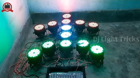 LED Par Light Show || Dmx 512 With Par Light Running By Aditya Kumar || Dj Light Tricks