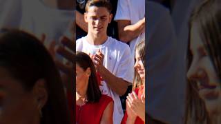 Princess Leonor meet GAVI | Leonor Asturias & footballer gavi #shorts