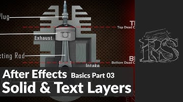 After Effects Beginner Course (Sinhala)- Part 03 - Solid and Text Layers