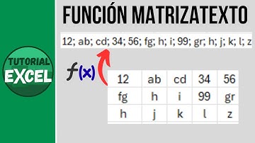 Domina la función MATRIZATEXTO en Excel
