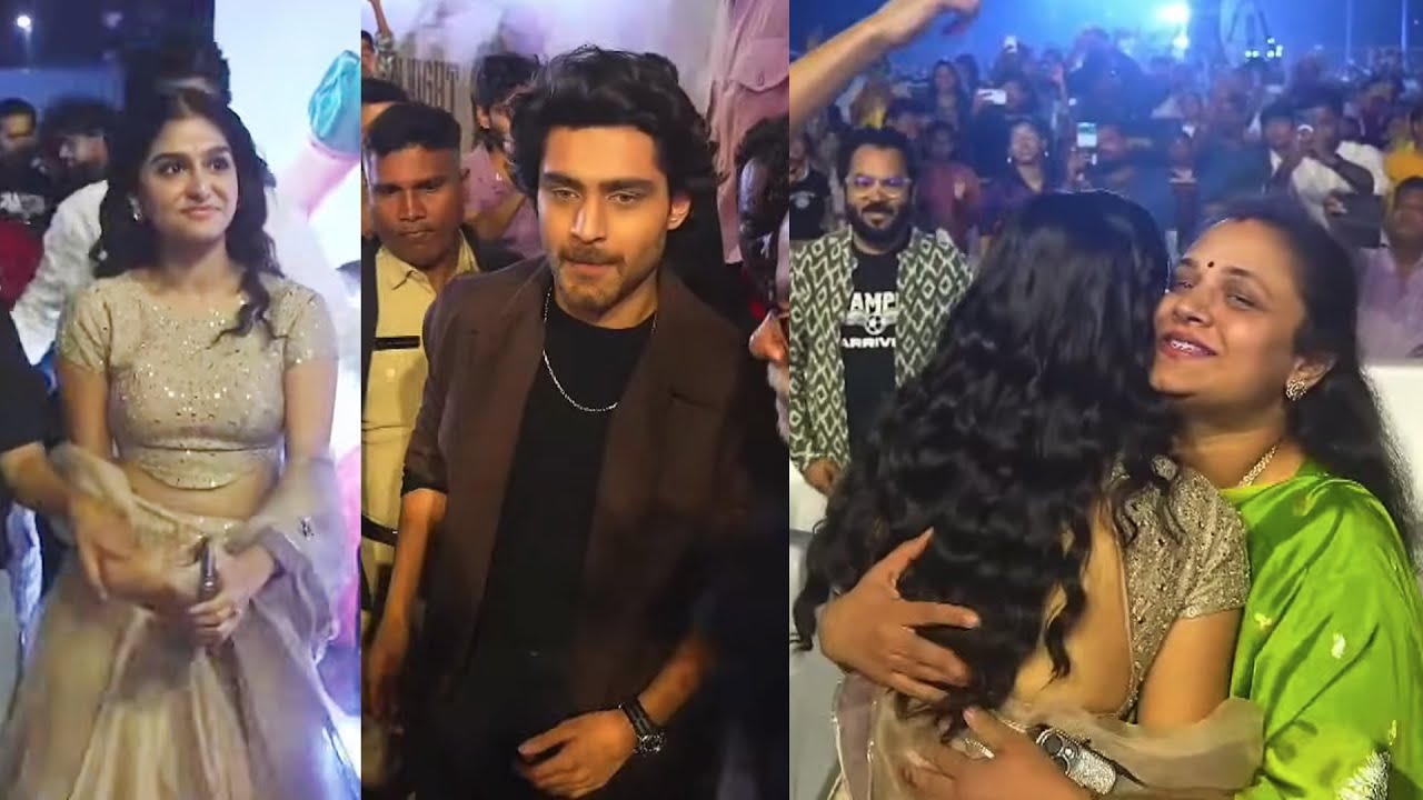 Hero Roshan Meka & Anaswara Rajan Entry at Champion Night in Vizag