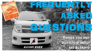Nissan Elgrand E51 3.5 - Frequently Asked Questions - Initial b