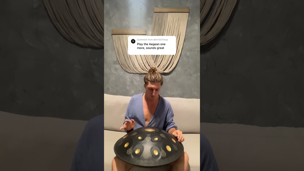 Play the Aegean once more #handpan #meditationmusic #musicalinstrument