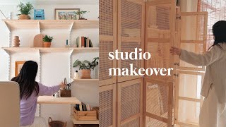 Workspace makeover on a budget | Ikea eket apothecary cabinet hack screenshot 5
