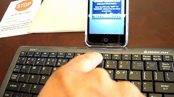 How to pair your iPod touch/iPad with a Bluetooth keyboard