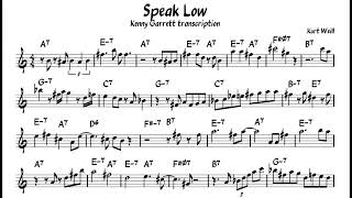 Speak Low   Kenny Garrett transcription