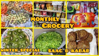 MONTHLY GROCERY 🛒 | WINTER KI SOUGHAT 🌿 | DESI SAAG & SHAMI KABAB  screenshot 2