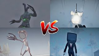 Pipe Head vs Light Head vs Clock Head vs Tv Head | Comparation