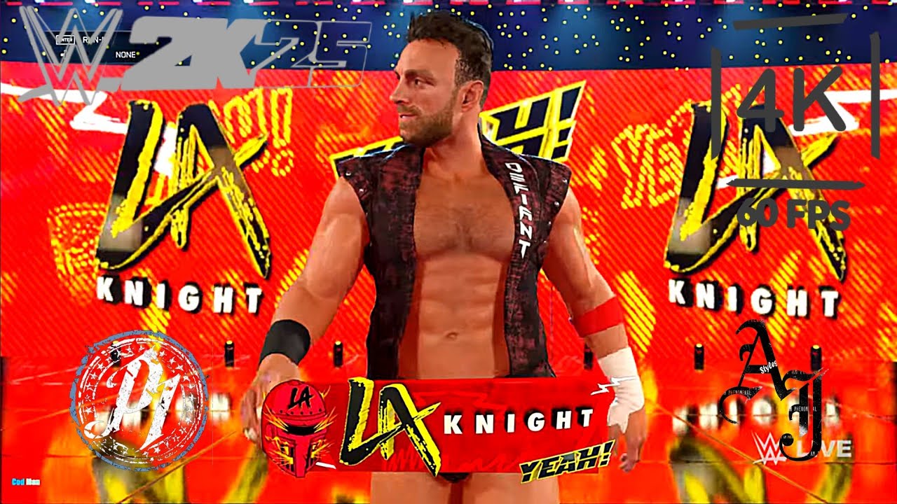 Aj Styles vs La Knight Wwe 2k25 | The Phenomenal One | Extreme Rules Match |⭐⭐⭐⭐