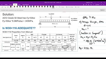STM3A3 CALCULATION OF NOMINAL MOMENT STRENGTH, Mn - FLEXURAL MEMBERS