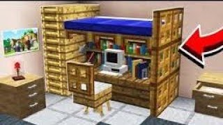 Gamer Bunk Bed In Minecraft Build, How To Make A Bunk Bed In Minecraft Eystreem