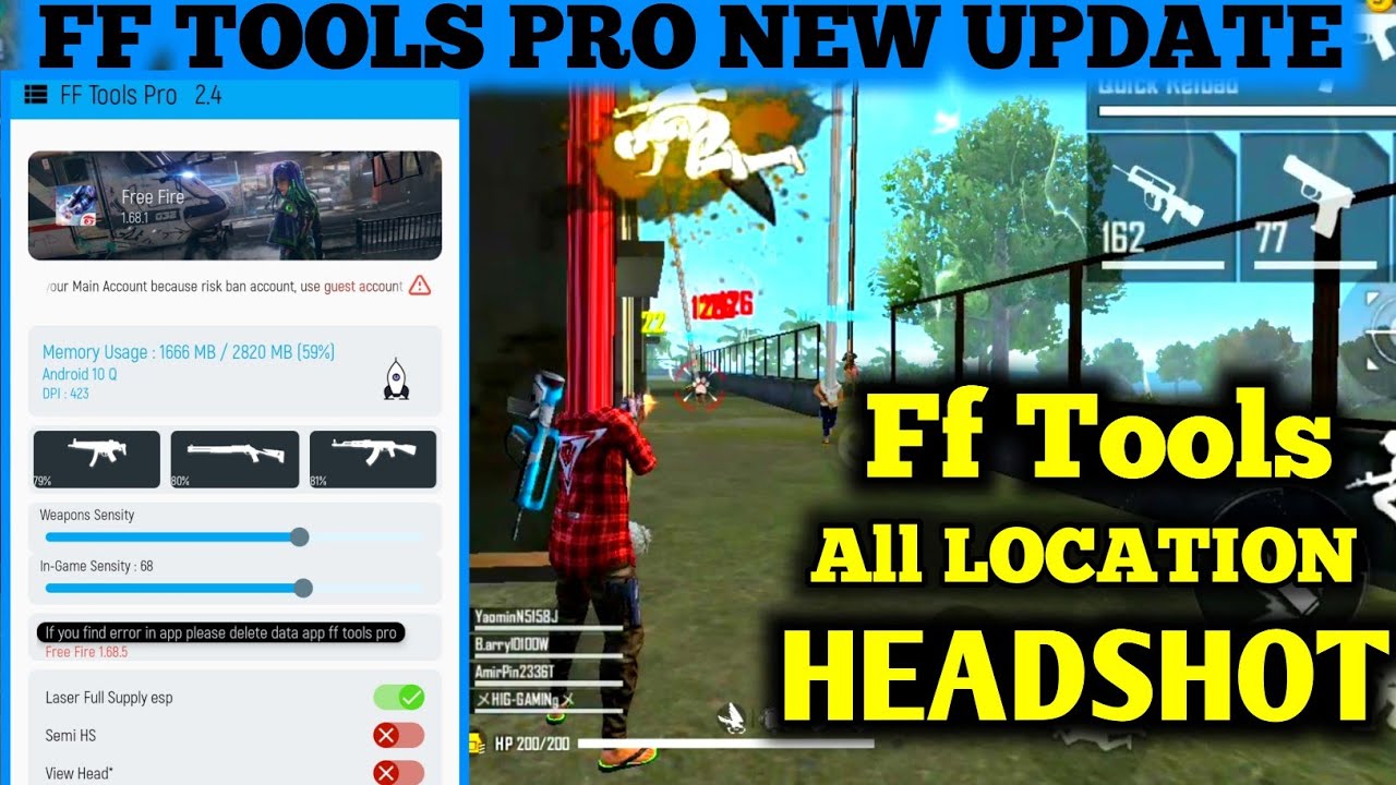 como usar ff tools pro free fire