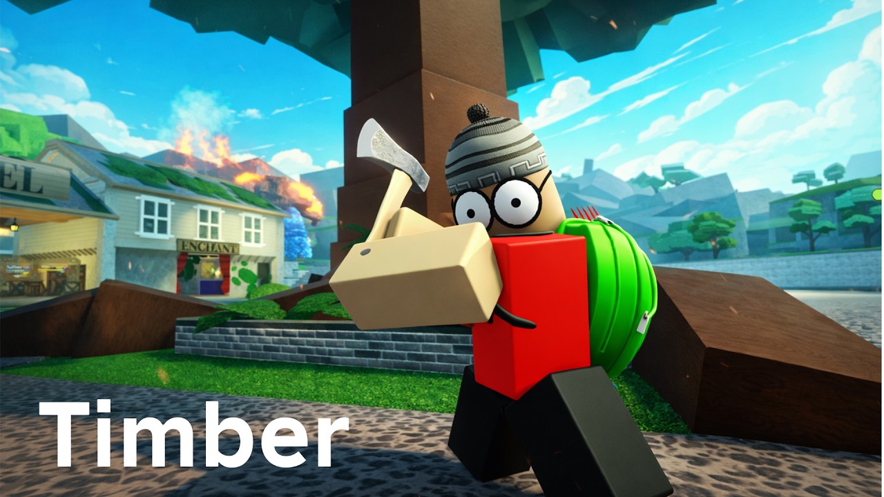 CORTANDO ARVORES MUTANTES | [🏝️] Timber! 🌲🪓 - YouTube