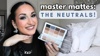 NEW makeup by mario master mattes THE NEUTRALS palette REVIEW + SWATCHES!!