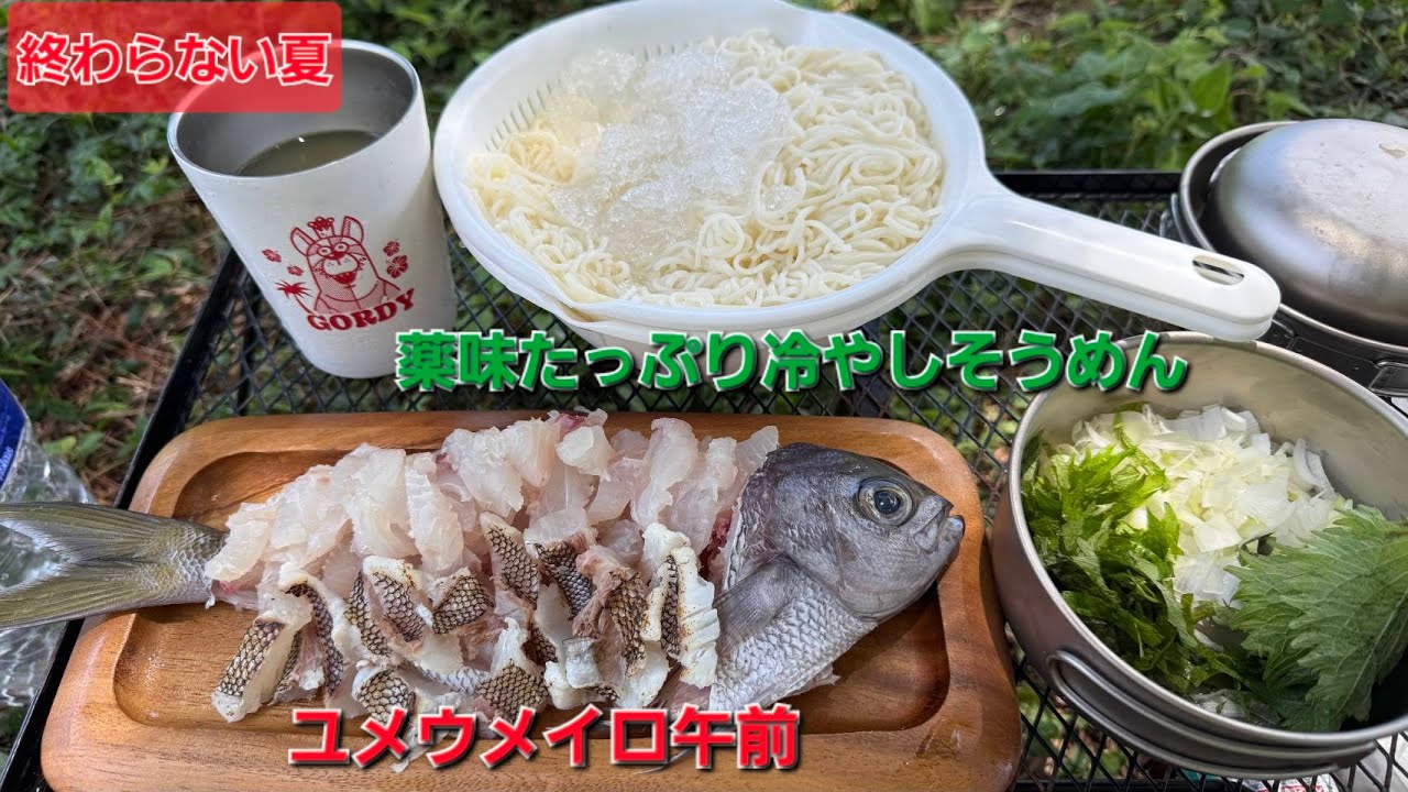 【秋めく季節に30℃】冷やしそうめんとウメイロ御膳in二紅丸