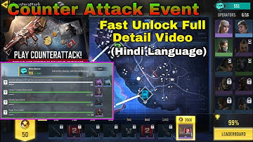Counter Attack Event in CODM Season 8 |how to Fast Unlock operator Character in Counter Attack Event
