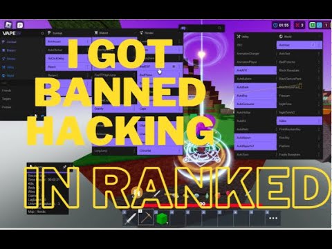 I used GLITCHES to troll a HACKER in Roblox Bedwars! - BiliBili