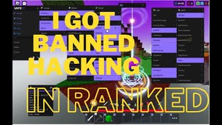 I got Banned Hacking in Ranked Roblox bedwars(Episode 2 almost platinum rank😭😥)