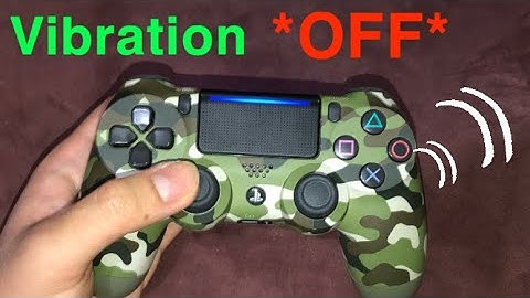 PS4 Controller how to turn OFF Vibration fast