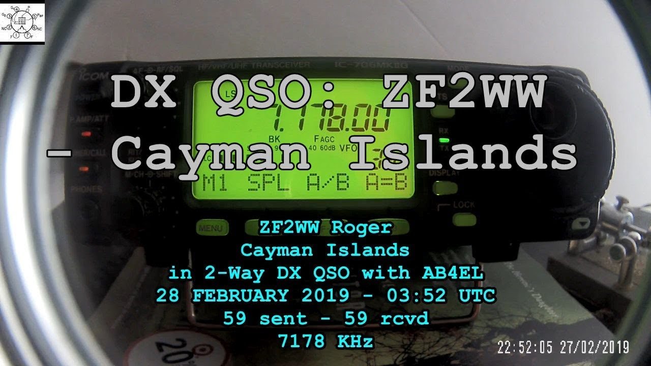 DX QSO: ZF2WW - Cayman Islands