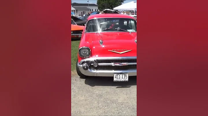 57 Classic Chevy #cars #carshow #classiccars #musclecars #showcars #car #short #shorts #shortvideo
