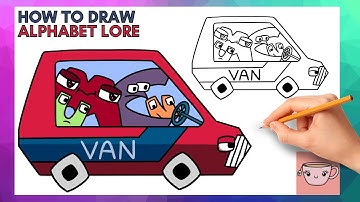 How To Draw Alphabet Lore - VAN | Easy Step By Step Drawing Tutorial