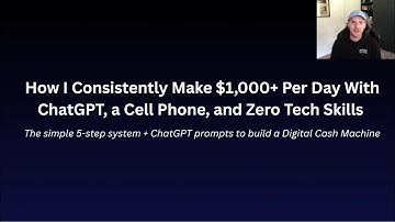 How I Make $1,000 a Day With Just My Phone and ChatGPT