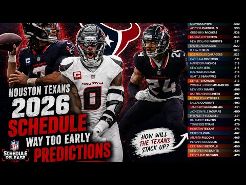 Houston Texans 2026 SCHEDULE Is HERE!