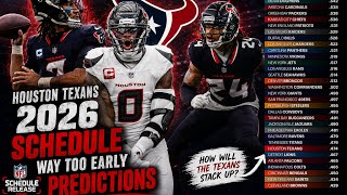 Houston Texans 2026 SCHEDULE Is HERE!