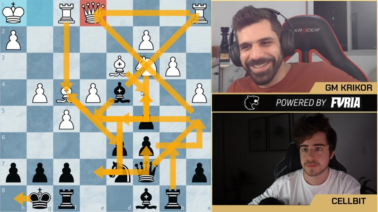 Cellbit VS Raffael Chess - câmeras SIMULTANEAS - XADREZ - PARTIDA 1 