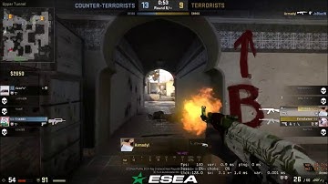4k in ESEA match with enemy team reaction