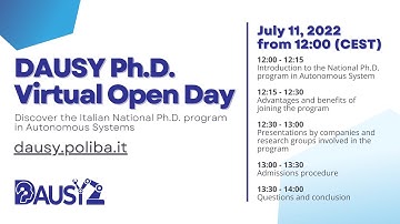 DAUSY Ph.D. Virtual Open Day