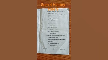 Bbmku| Sem 4| History Core 9| 2023 🆕 | question paper #viral #shorts #study