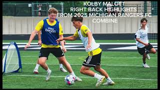 Michigan Rangers Fc Combine Highlights Playing Right Back In Every Clip