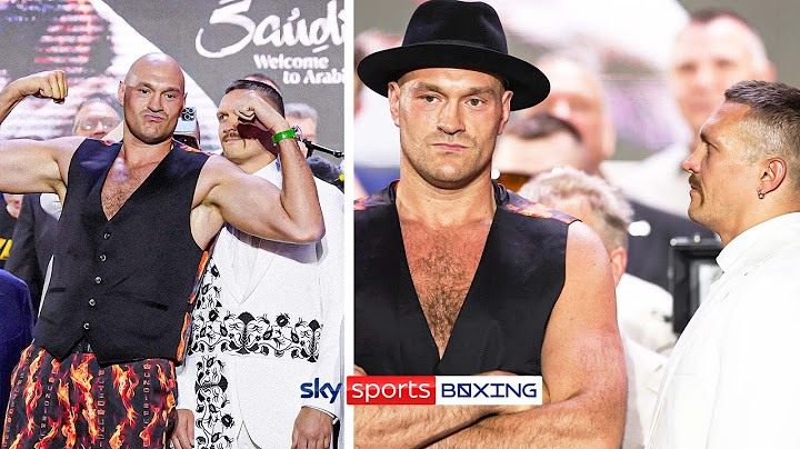 FURY REFUSES STAREDOWN! ❌ | Tyson Fury and Oleksandr Usyk go head-to-head at final press conference