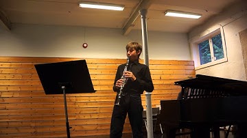 Joseph Küffner: Introduction, Theme and Variations for clarinet & strings in B flat major