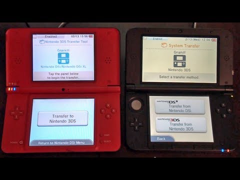 DSi to 3DS System Transfer Tool - YouTube