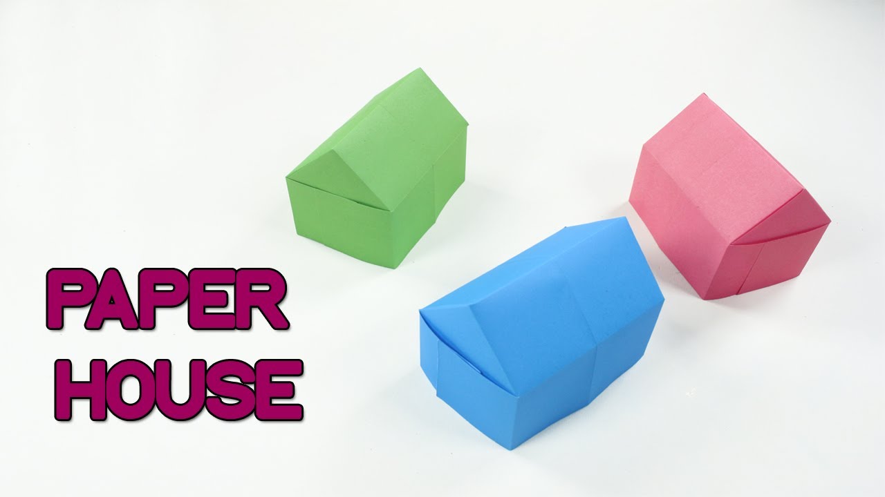 how to make a paper house ! How to make an Origami House ! Easy Tutorial YouTube