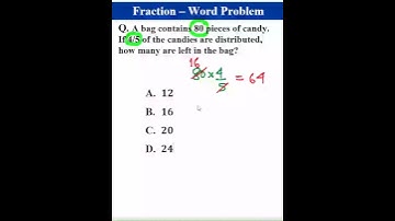 Fraction - Word Problem #shorts #maths #mathematics #fraction