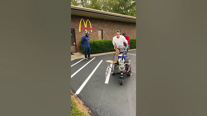 Striping a parking lot for the first time 👑