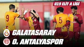 Galatasaray - Antalyaspor U19 Elit A Ligi 21. Hafta 18 Ocak 2025